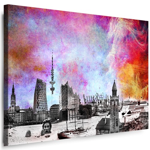 Leinwand bild hamburg - -,