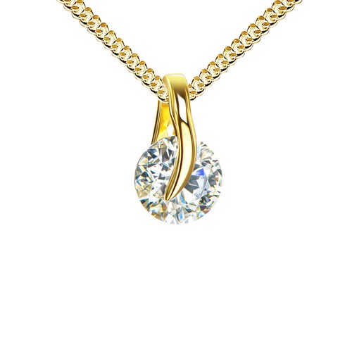 Anhänger 333 gold karat - anhänger, mit