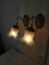 Wandlampe 2 Stück Messing Jugendstil Wandleuchte Lampe Verstellbar Antik Rar 9c4