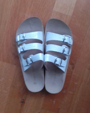 Super Mode Sandalen Sandaletten Pantoletten Gr. 36 - Weiss -NEU