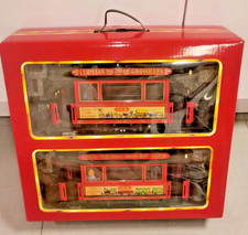 LGB G 2036 Elektrische Straßenbahn mit Beiwagen Trolley - Set neuwertig in OVP