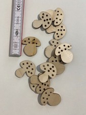 12 x Holz Pilze Tischdeko