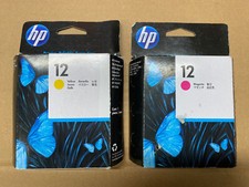 2 x Original HP Druckkopf 12 - C5025A C5026A Magenta Gelb - Neu