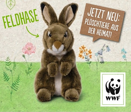 Neu wwf plüschtier - plüschtier, feldhase