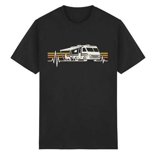 Retro camping shirt - camping, t-shirt