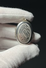 835 Silber Medaillon Anhänger