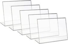 HMF 5x Acryl Tischaufsteller schräg DIN A4 Querformat Menükartenhalter 