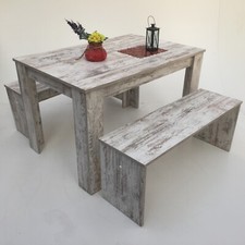 Tisch mit 2 Bänken Tischset