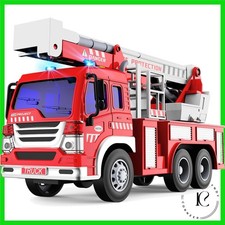 Großes Feuerwehr Spielzeugauto mit Sound und Licht – Perfektes Geschenk
