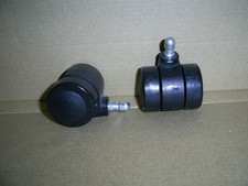 2 Rollen Möbelrollen drehbar schwarz Doppelrolle DIY Regal Heimwerker