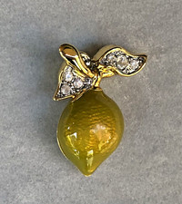 NOS Cabouchon Lime Fruit Pin
