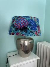 Tischlampe vintage Hortensien
