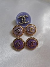 5er SET CHANEL LILA KNÖPFE