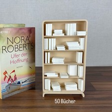 Miniatur Bücherregal inkl. 50