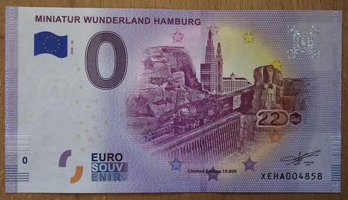 Euro schein miniatur - 0,