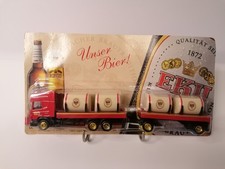 EKU  Werbetruck -  Scania 124L 420 LKW + Hänger je 2 Fässer -  1:87 - OVP -