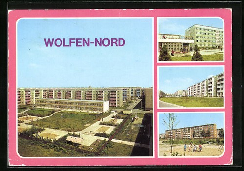 Wolfen nord straße - ak, wolfen-nord,