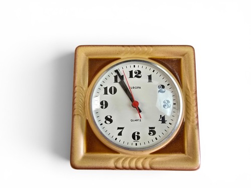 Vintage keramik wanduhr - vintage,