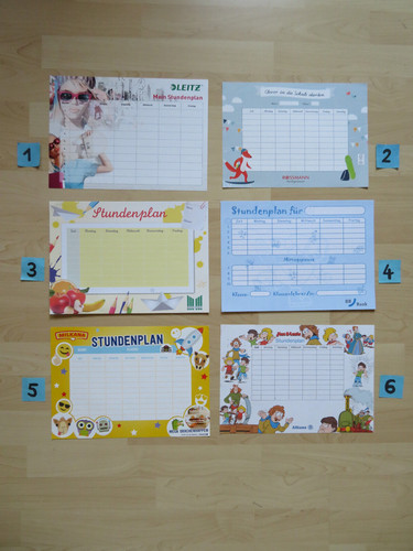 Stundenplan werbung - 1x,
