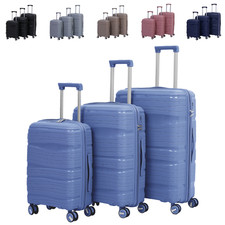 Reisekoffer Hartschalenkoffer Trolley Set od. einzel M L XL Doppelreißverschluss