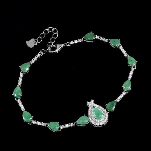 Silber armband grün - armband,