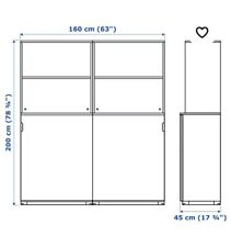 Ikea Galant Aktenschrank abschließbar, massiv, grau-braun, gebraucht