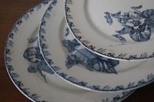 Antike 3 Kuchenteller gemarkt