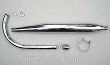 Auspuff Auspuffanlage MZ RT 125/2, RT 125/3 - Zigarre Verchromt Qualität