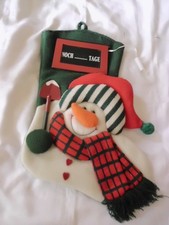 Deko Weihnachtsstiefel mit Schneemann