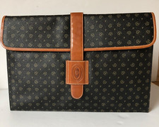 POLLINI®  Canvas + Leder Tasche Laptop Notebook Büro Akten BxHxT 37 x 25 x 5 cm