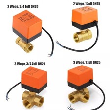 2/3 Wege Ventil Zonenventil Elektrisch Kugelventil 1" 3/4" Motorkugelhahn 230V