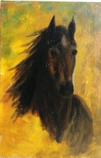 "Pferd" Olgemalde auf Leinwand
