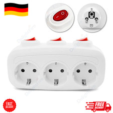 3-Fachs EU Mehrfachsteckdose