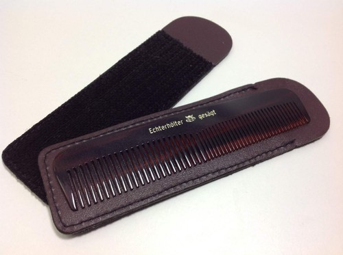 Kamm etui leder schwarz - etui,