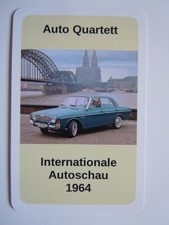 Auto Quartett Internationale Autoschau 1964 komplett neuwertig