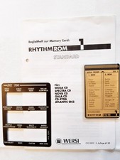 Wersi Memory Card, ROM 1 Rhythm "Standard" für CD-Orgeln mit Begleitheft u Maske