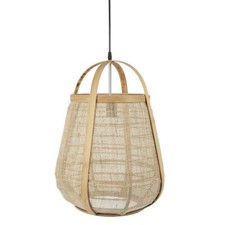 Bambus Wandbehang Lampe H:49.5