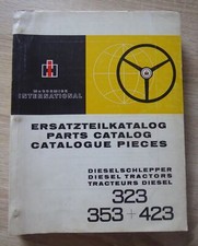 IHC Schlepper 323 + 353 + 423 Ersatzteilkatalog