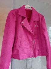 Neu: Jacke Wildleder pink