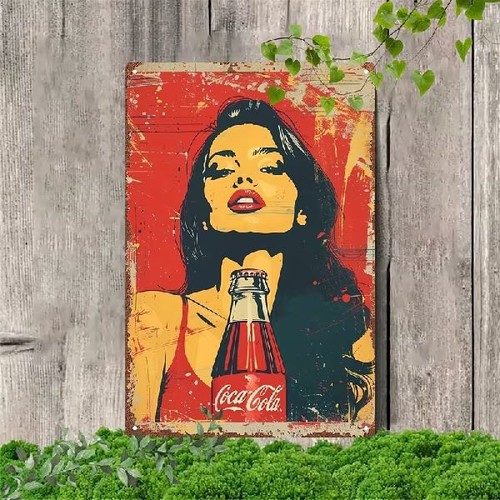 Blechschild pin girl mit - girl,