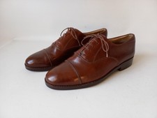 ANTICA CUOIERIA Derby Herren Halbschuhe Leder handgearbeitet Braun Gr. 41