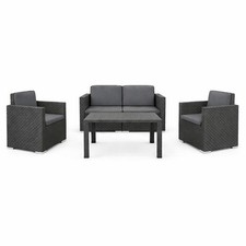 Rattan Optik Lounge Set 4tlg