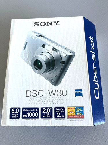 Sony cybershot dsc w30 6mp - cybershot, dsc-w30
