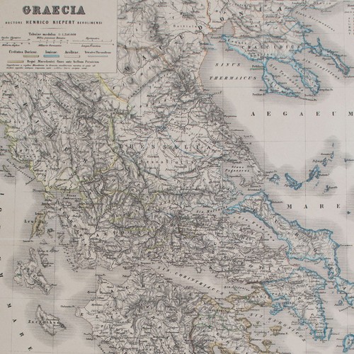 Historische karte griechenland - karte,