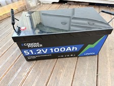 51.2V/48V 100Ah LiFePO4 Batterie mit 100A BMS für Wohnmobil Golfwagen Solar Boot