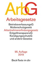 ArbG Arbeitsgesetze Beck-Texte