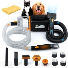 Komplettset für Hundepflege (Staubsauger, Haarschneider-Gebläse.)