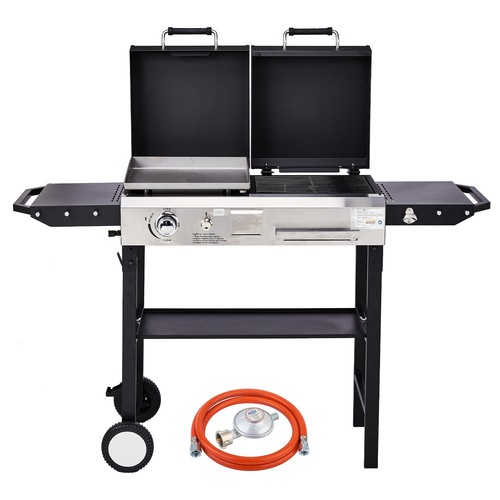 Holzkohlegrill 2in1 standgrill - holzkohlegrill,