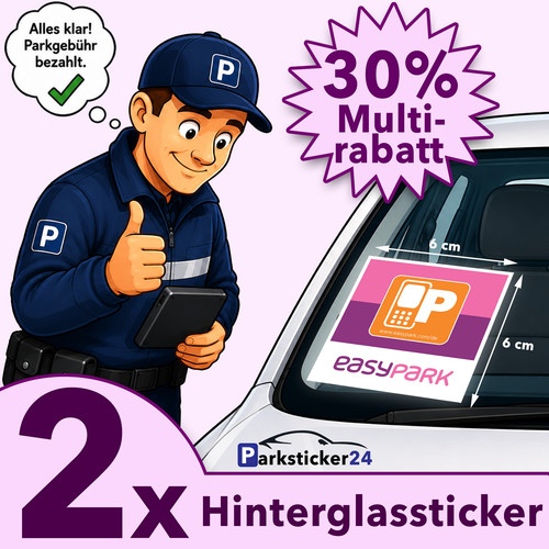 Easypark aufkleber vignette - easypark,