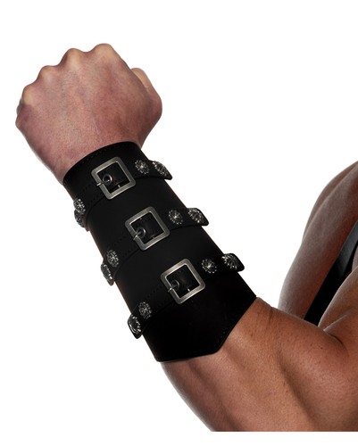 Schwarze kunstleder gladiator - kunstleder,